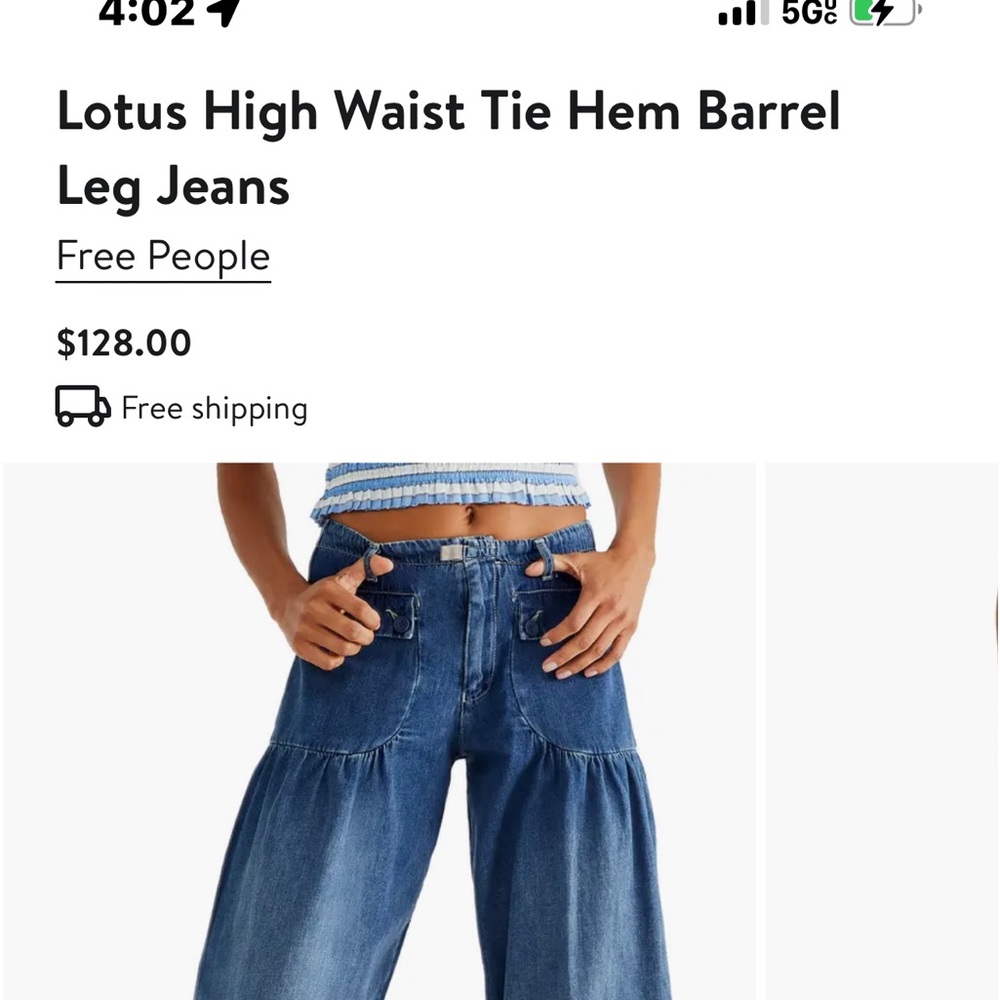 Boho blue jeans